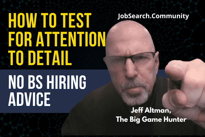 How to Test for Attention to Detail