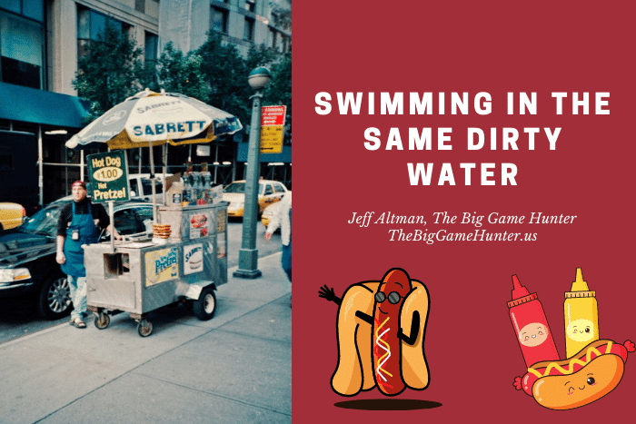 swimming in the same Dirty water