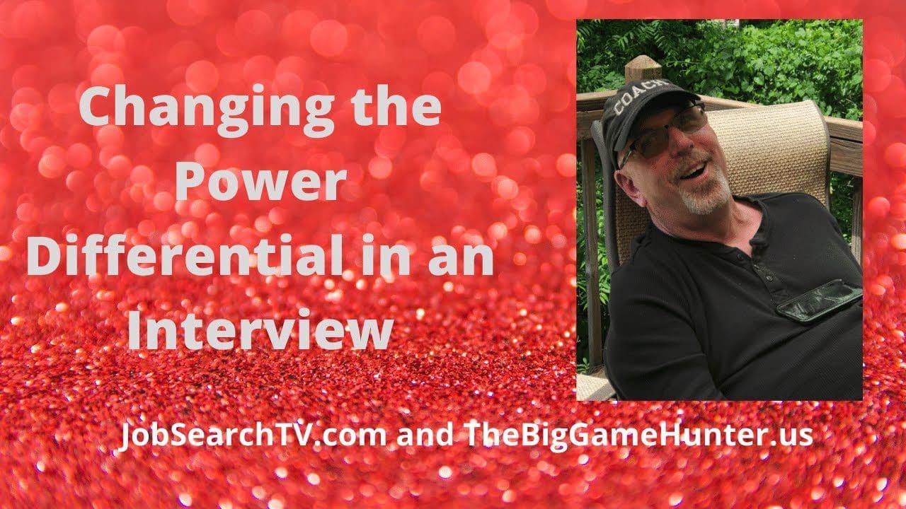 Changing the power differential in an interview