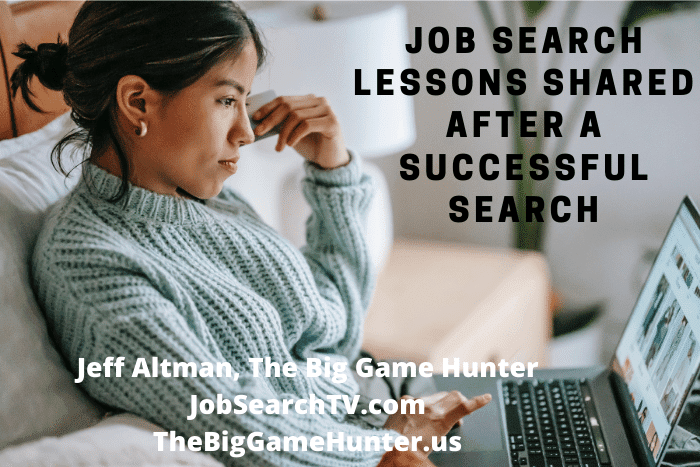 Job Search Lessons Shared After a Successful Search