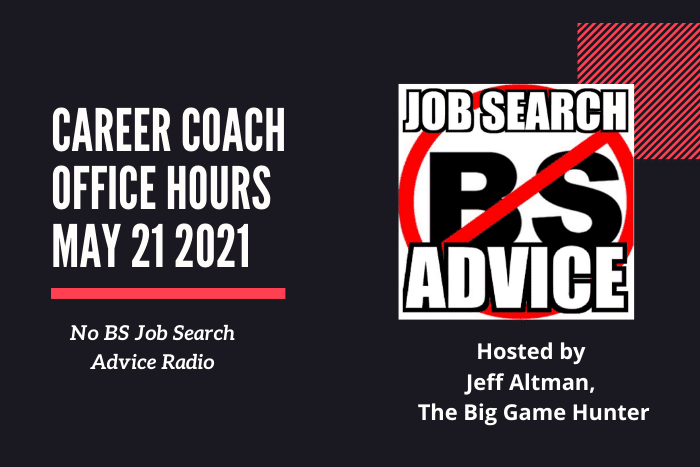 Career Coach Office Hours May 21 2021