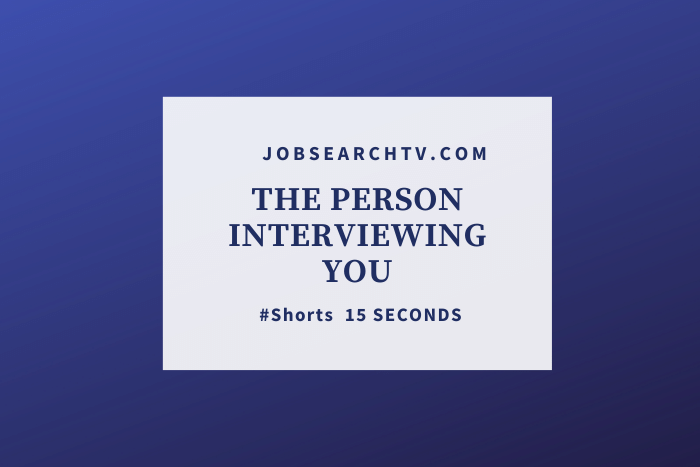 The Person Interviewing You #shorts The person interviewing you
