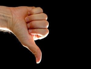 Thumbs down