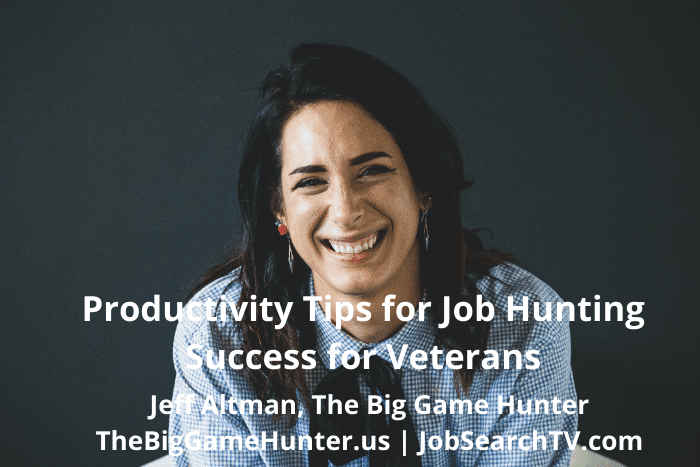 Productivity tips for job hunting success for veterans