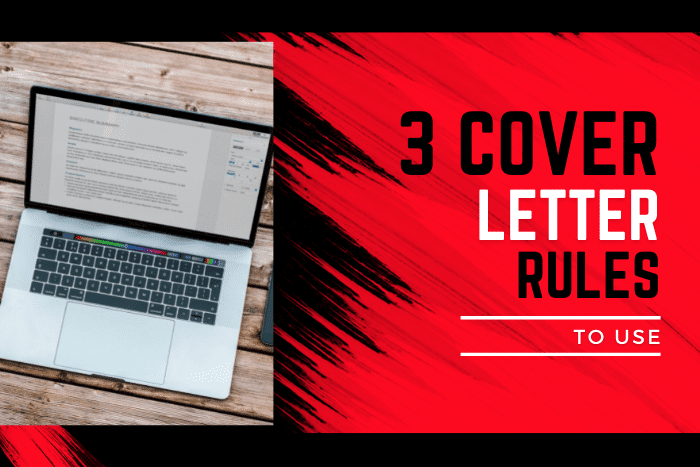 3 cover letter rules