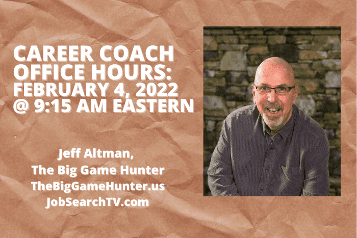 Career Coach Office Hours February 4 2022