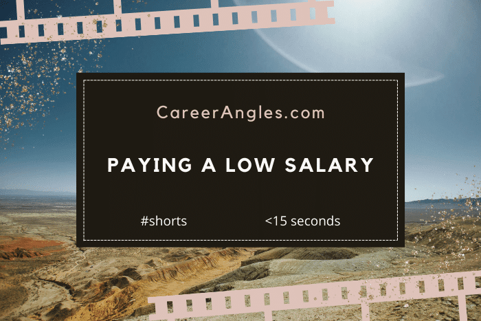 Paying a Low Salary