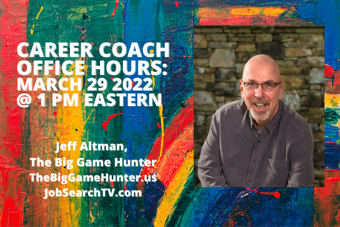 Career Coach Office Hours March 29 2022