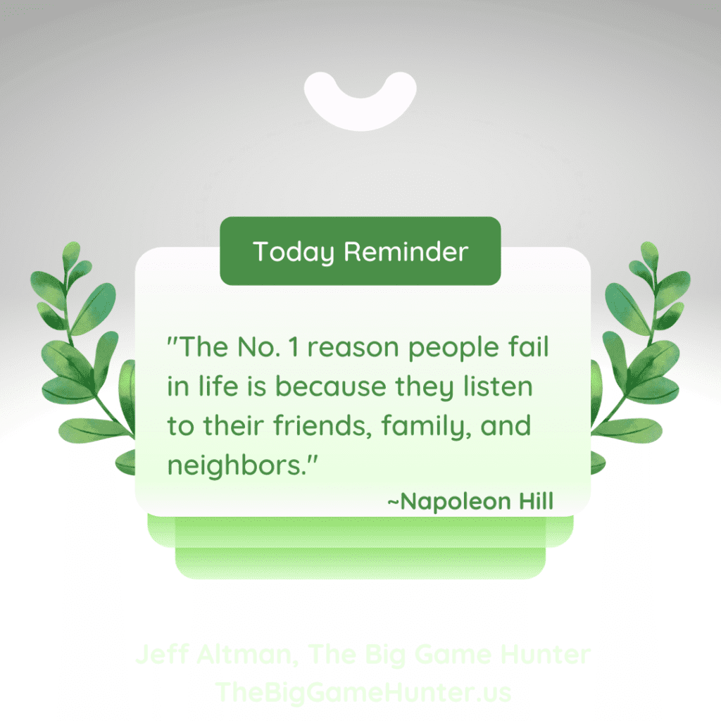 The #1 Reason Why People Fail