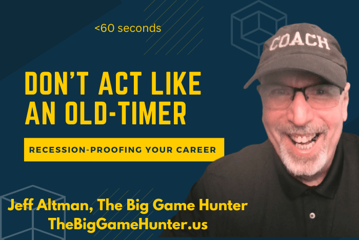 Don't Act Like an Old-Timer