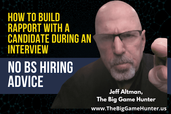 How to Build Rapport with a Candidate During an Interview