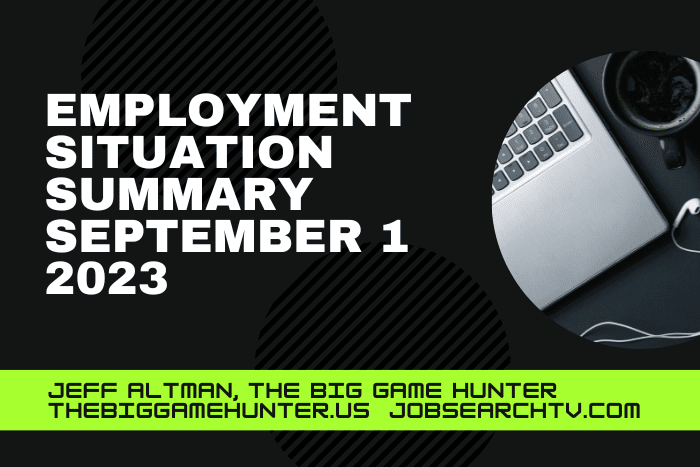 Employment Situation Summary September 1 2023