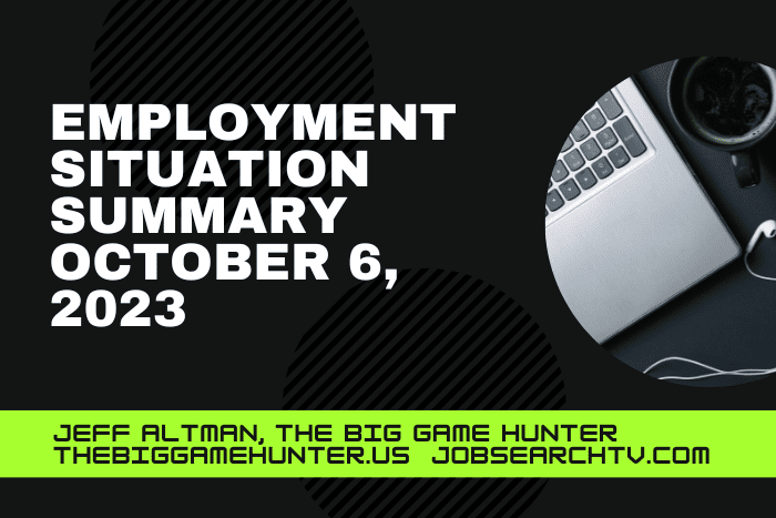 Employment Situation Summary October 6 2023