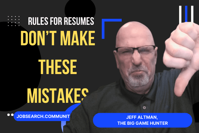 Rules for Resumes: Don't Make These Mistakes
