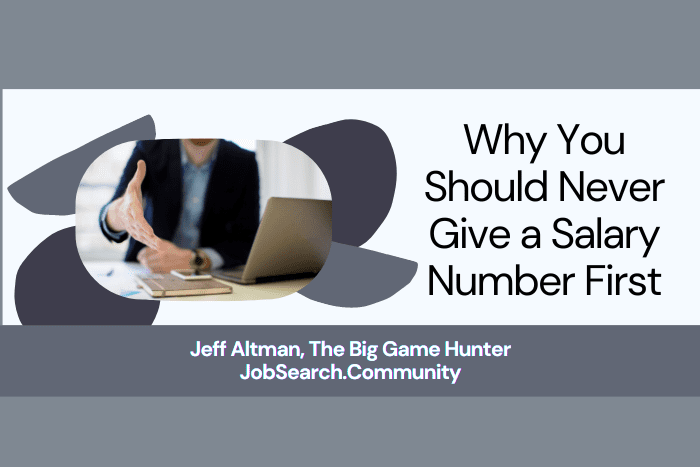 Why You Should Never Give a Salary Number First