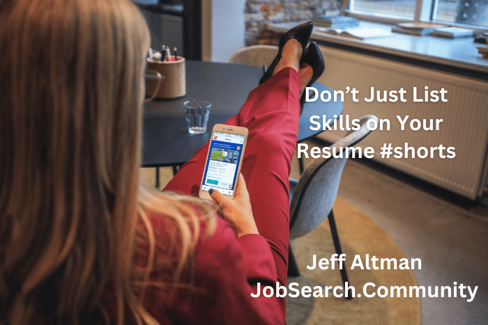 Don’t Just List Skills on Your Resume #shorts