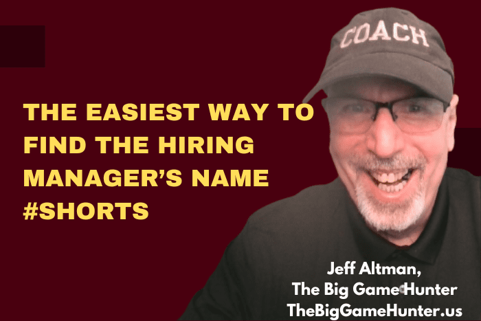 The Easiest Way to Find the Hiring Manager’s Name #shorts The Easiest Way to Find the Hiring Manager’s Name #shorts