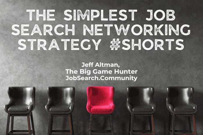 The Simplest Job Search Networking Strategy #shorts