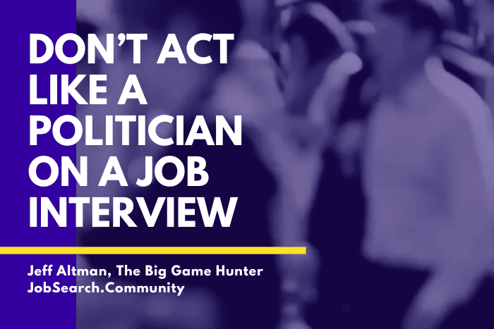 Don’t Act Like a Politician On a Job Interview #shorts