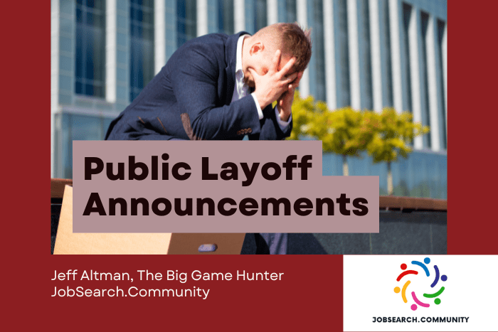 Public Layoff Announcements