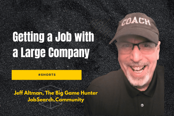 Getting a Job with a Large Company #shorts Getting a Job with a Large Company #shorts