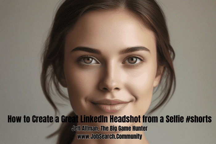 How to Create a Great LinkedIn Headshot from a Selfie How to Create a Great LinkedIn Headshot from a Selfie #shorts